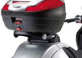 Top Case K29N 29 Lt + Folding Rear-Rack Monolock - Kappa Moto Compatible With Piaggio Mp3 300 - 400 (2006-2011)