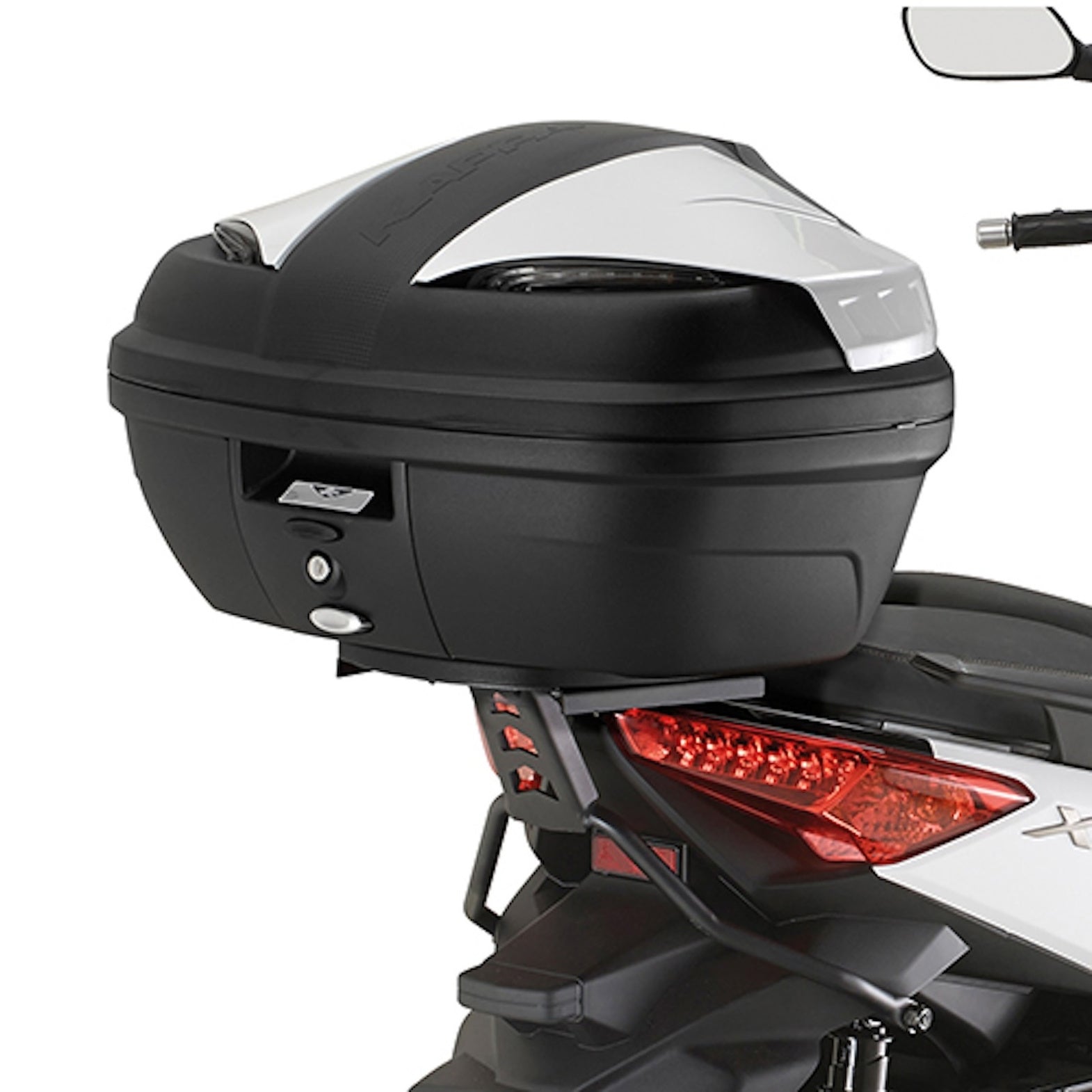 Top Case K29N 29 Lt + Rear-Rack Monolock - Kappa Moto Compatible With Mbk Skyliner 125 - 250 (2014)