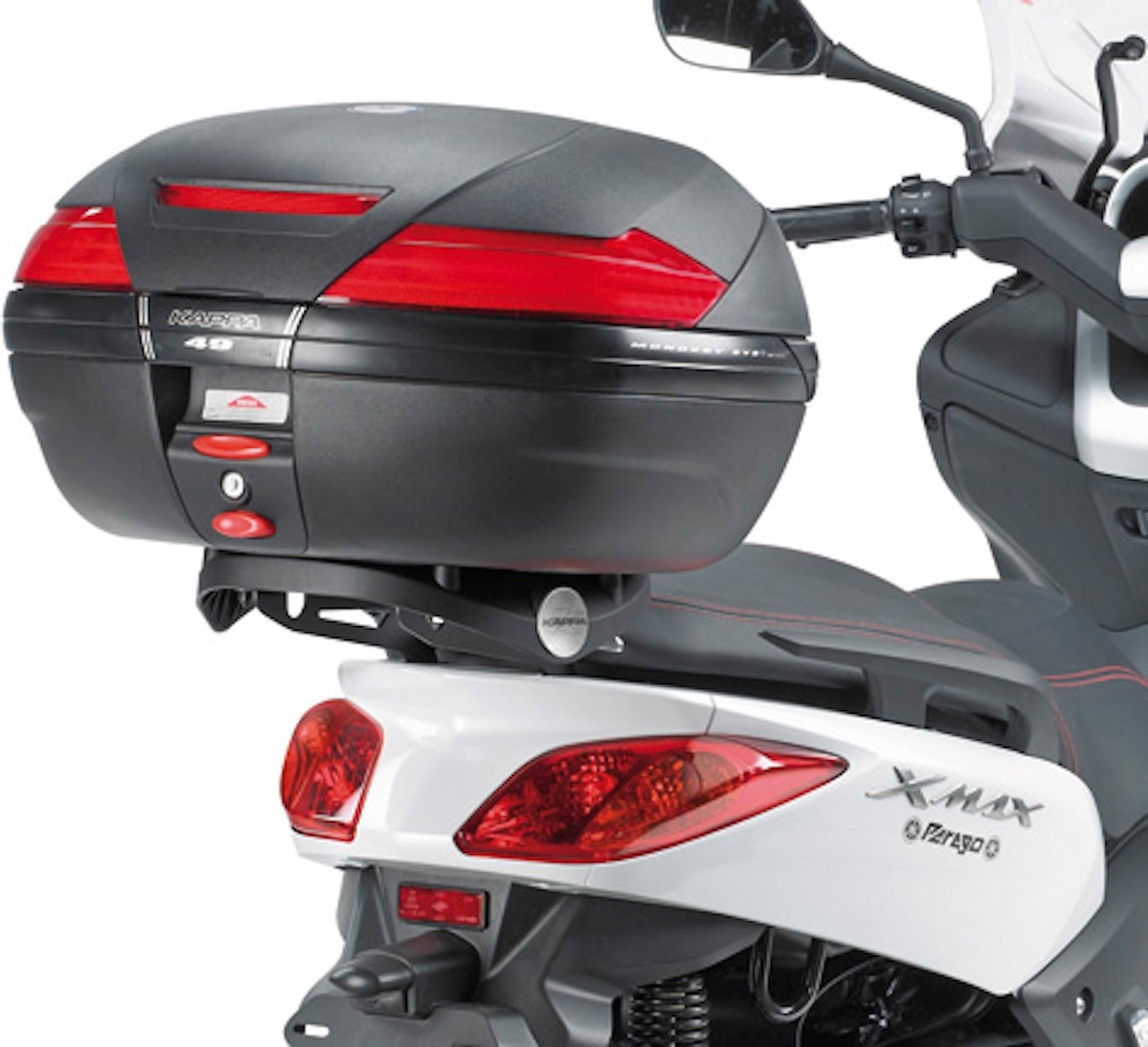 Top Case Kgr33 Garda 33 Lt + Rear-Rack Monokey - Kappa Moto Compatible With Mbk Skycruiser 125 (2010-2012)