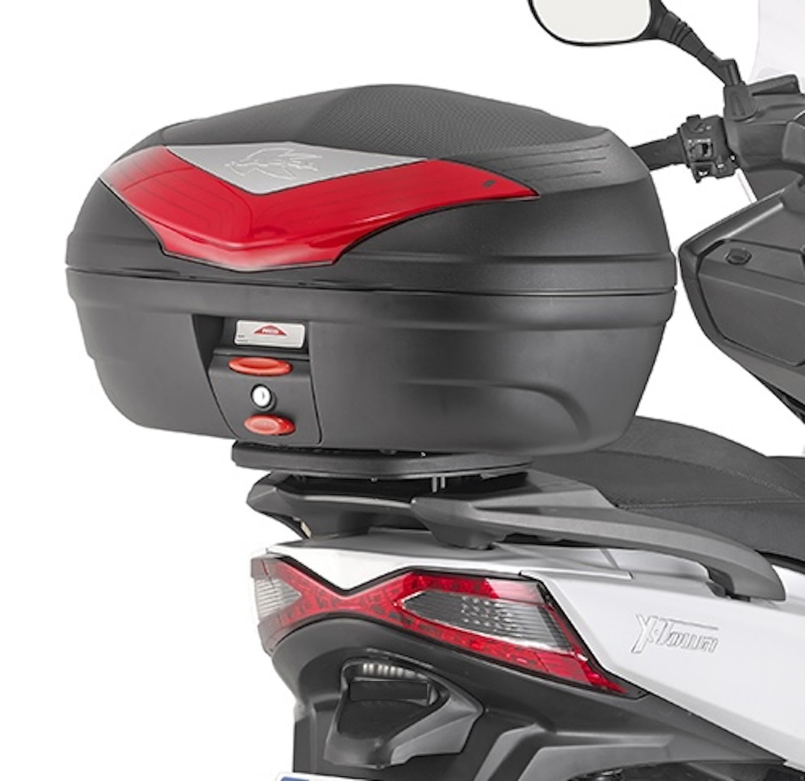 Top Case K30Nt 30 Lt + Rear-Rack Monolock - Kappa Moto Compatible With Kymco Xtown 125 - 300 (2016-2023)