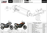 Exhaust Tip With Noise Certification Speed Edge Steel Black Carbon - Mivv Compatible With Ktm 1050 Adventure (2015-2016)