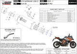 Non-Catalytic Exhaust Tip With Sound Certification Gppro Titanium - Mivv Compatible With Ktm 1290 Superduke Gt (2016-2024)