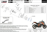 Exhaust Tip With Noise Certification Gppro Steel Black - Mivv Compatible With Ktm 1290 Superduke Gt (2016-2024)