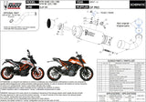 Non-Catalytic Exhaust Tip With Sound Certification Gppro Carbon - Mivv Compatible With Ktm 125 Duke (2017-2020)