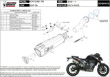 Exhaust Tip With Noise Certification Delta Race Stainless Steel Carbon - Mivv Compatible With Ktm 790 Duke (2018-2020)