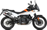 Exhaust Tip With Noise Certification Dakar Steel Black - Mivv Compatible With Ktm 790 Adventure - R (2019-2020)