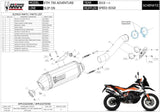 Exhaust Tip With Noise Certification Speed Edge Stainless Steel Carbon - Mivv Compatible With Ktm 790 Adventure (2019-2020)