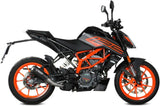 Uncatalysed Exhaust System Without Sound Certification Mk3 Steel Black - Mivv Compatible With Ktm 125 Duke (2021-2023)