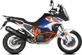 Exhaust Tip With Noise Certification Speed Edge Steel Black Carbon - Mivv Compatible With Ktm 1290 Super Adventure - R - S - T (2021-2024)