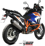 Exhaust Tip With Noise Certification Speed Edge Titanium Carbon - Mivv Compatible With Ktm 1290 Super Adventure - R - S - T (2021-2024)