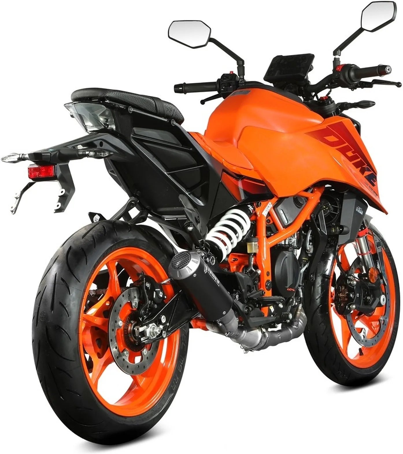 Uncatalysed Exhaust System Without Sound Certification Mk3 Steel Black - Mivv Compatible With Ktm 125 Duke (2024)