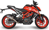 Exhaust Tip Without Sound Certification Relevance Titanium Carbon Cap - Termignoni Compatible With Ktm 390 Duke (2017-2019)