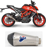 Exhaust Tip Without Sound Certification Relevance Titanium Carbon Cap - Termignoni Compatible With Ktm 390 Duke (2017-2019)