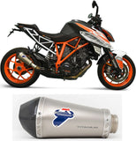 Exhaust Tip Without Sound Certification Relevance Titanium Carbon Cap - Termignoni Compatible With Ktm 1290 Super Duke R (2017-2019)