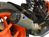 Exhaust Tip Without Sound Certification Gp2R-Rht Titanium Aluminium Cap - Termignoni Compatible With Ktm 1290 Super Duke R (2017-2019)
