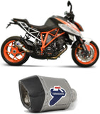 Exhaust Tip Without Sound Certification Relevance D70 Titanium Carbon Cap - Termignoni Compatible With Ktm 1290 Super Duke R (2017-2019)