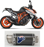 Exhaust Tip Without Sound Certification Gp Carbon - Termignoni Compatible With Ktm 1290 Super Duke R (2017-2019)