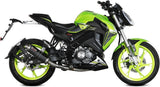 Complete Non-Catalytic Exhaust System With Sound Certification Gp Steel Black - Mivv Compatible With Keeway Rkf 125 (2021-2024)
