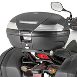 Top Case K30N 30 Lt + Rear-Rack Monolock - Kappa Moto Compatible With Honda Cb 650 F (2014-2016)