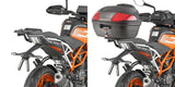 Top Case K47Nt + Rear Rack Manta - Kappa Moto Compatible With Ktm 125 Duke (2017-2023)