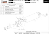 Catalytic Exhaust Tip With Sound Certification Oval Carbon Carbon - Mivv Compatible With Moto Guzzi Griso 850 (2006-2011)