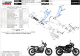 Dual Catalytic Exhaust Tips With Sound Certification Ghibli Steel Black - Mivv Compatible With Moto Guzzi V7 Special (2008-2016)