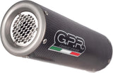 Dual Exhaust System With Sound Certification M3 Carbon Look - Gpr Compatible With Triumph Speed Triple 1050 R S (2016-2020)