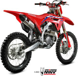 Exhaust System With Fim Certification Str1 Stainless Steel Carbon - Mivv Compatible With Honda Crf 250 (2022-2024)