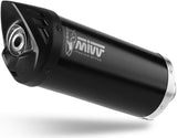 Complete Catalytic Exhaust System With Sound Certification Mover Steel Black - Mivv Compatible With Kymco Downtown 300 (2009-2017)