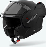 Flip-Up Motorcycle Helmet Airoh Mathisse Ii - Mth211 Thermoplastic Hrt Matte Black Color Size Xxxl