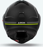 Flip-Up Motorcycle Helmet Airoh Mathisse Ii - Mth2G31 Thermoplastic Hrt Matte Yellow Genius Size Xxl