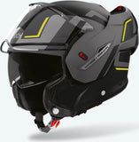 Flip-Up Motorcycle Helmet Airoh Mathisse Ii - Mth2G31 Thermoplastic Hrt Matte Yellow Genius Size Xl