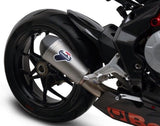 Complete Exhaust System Without Catalytic Converter And Without Sound Certification Relevance Titanium Carbon Cap - Termignoni Compatible With Mv Agusta F3 800 (2012-2020)