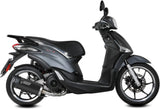 Complete Exhaust System Without Catalytic Converter And Without Sound Certification Mover Steel Black - Mivv Compatible With Piaggio Liberty 125 (2019-2024)