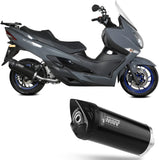 Catalytic Exhaust Tip With Sound Certification Mover Steel Black - Mivv Compatible With Suzuki An 400 Burgman (2022-2024)