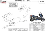 Uncatalysed Exhaust System Without Sound Certification Mover Steel Black - Mivv Compatible With Yamaha X-Max 400 (2017-2020)