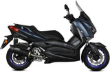 Catalytic Exhaust Tip With Sound Certification Mover Steel Black - Mivv Compatible With Yamaha X-Max 300 (2021-2024)