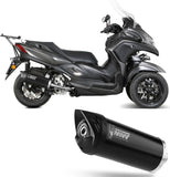 Uncatalysed Exhaust System Without Sound Certification Mover Steel Black - Mivv Compatible With Yamaha Tricity 300 (2021-2024)