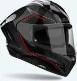 Full-Face Motorcycle Helmet Airoh Matryx - Mxcs99 Full Carbon 6K Gloss Carbon Stylish Size Xxl