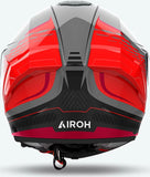 Full-Face Motorcycle Helmet Airoh Matryx - Mxrk55 Composite Carbon Gloss Red Rocket Size Xl