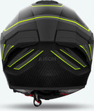 Full-Face Motorcycle Helmet Airoh Matryx - Mxse31 Composite Carbon Matte Yellow Sentinel Size S