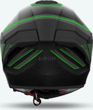 Full-Face Motorcycle Helmet Airoh Matryx - Mxse33 Composite Carbon Matte Green Sentinel Size S
