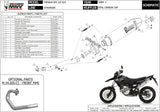 Complete Non-Catalytic Exhaust System With Sound Certification Oval Stainless Steel Carbon - Mivv Compatible With Yamaha Wr 125 R (2009-2016)