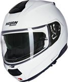 Flip-Up Travelling Motorcycle Helmet Nolan N100-6 White Classico 305 Size Xs