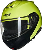Flip-Up Travelling Motorcycle Helmet Nolan N100-6 Green Impulso / Black Mivedi 329 Size Xs