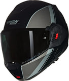 Flip-Up Travelling Motorcycle Helmet Nolan N120-1 Black / Grey / Silver Verniciatura Speciale 341 Size L