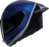 Full-Face Speeding Motorcycle Helmet Nolan N60-6 Blue Deep / Black / Silver Verniciatura Speciale 346 Size L