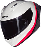 Full-Face Speeding Motorcycle Helmet Nolan N60-6 Pearl / Black / Orange Verniciatura Speciale 347 Size S
