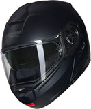 Flip-Up Travelling Motorcycle Helmet Nolan N90-3 Black Mat Classico 302 Size L