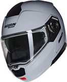 Flip-Up Travelling Motorcycle Helmet Nolan N90-3 Grey Classico 303 Size Xl